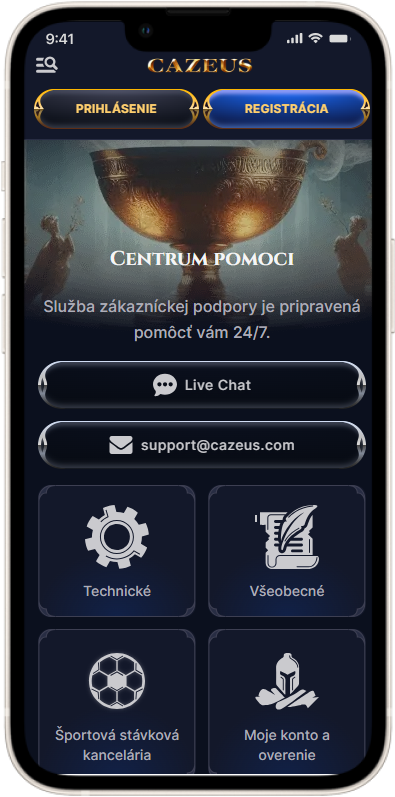 Skutočná podpora pre slovenských hráčov Ca Zeus