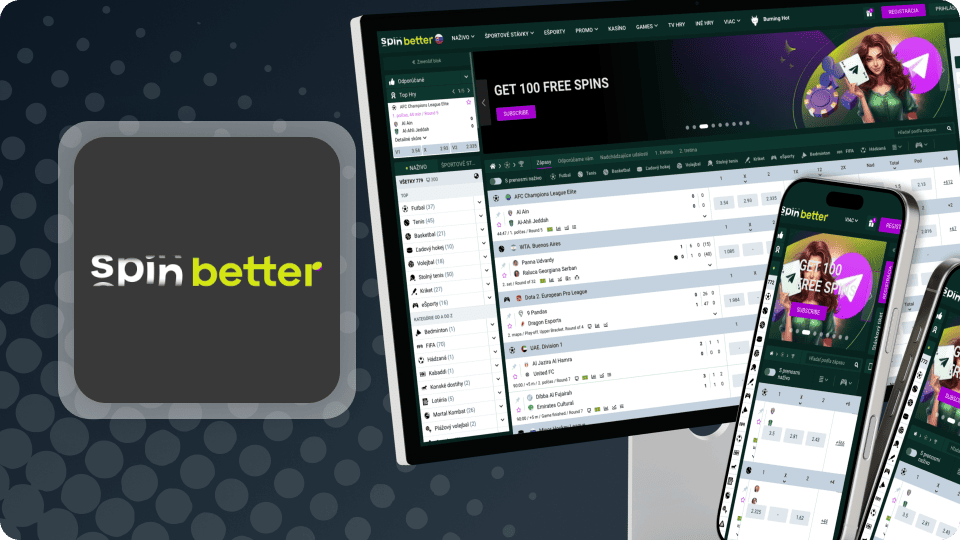 Login do slovenského kasína Spin Better